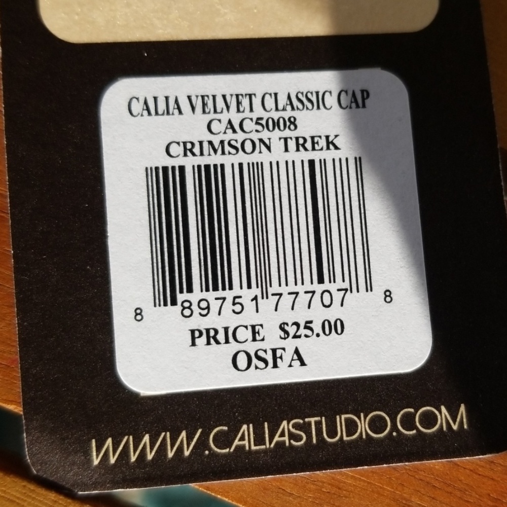 1 left CALIA Velvet Cap - Picture 4 of 8